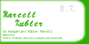 marcell kubler business card